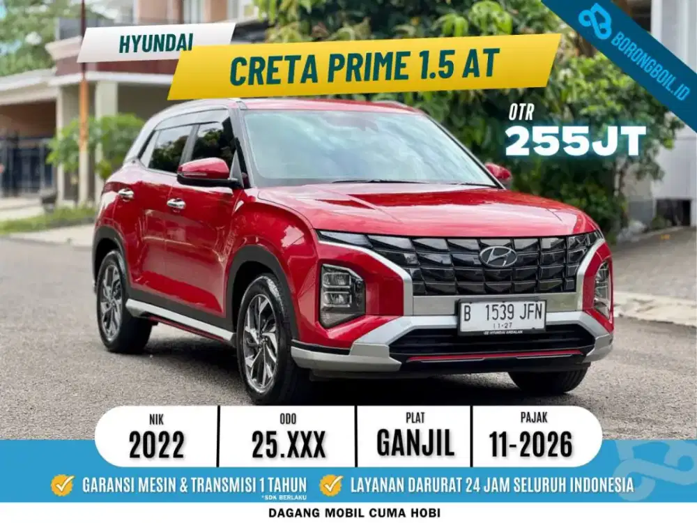 CRETA PRIME 1.5 AT 2022 Merah Istimewa