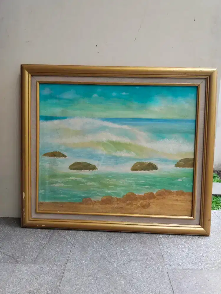 Lukisan kanvas jadul