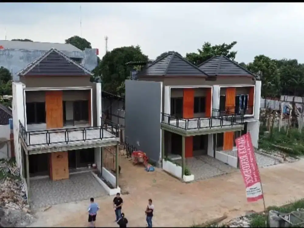 Cluster mewah siap huni lokasi pinggir jalan raya dekat tol jatiwarna