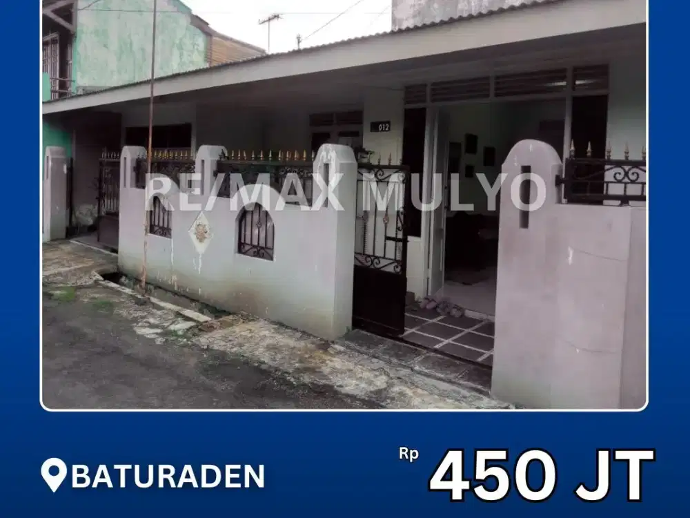 Dijual Rumah Minimalis Siap Huni dan Luas Daerah Baturaden