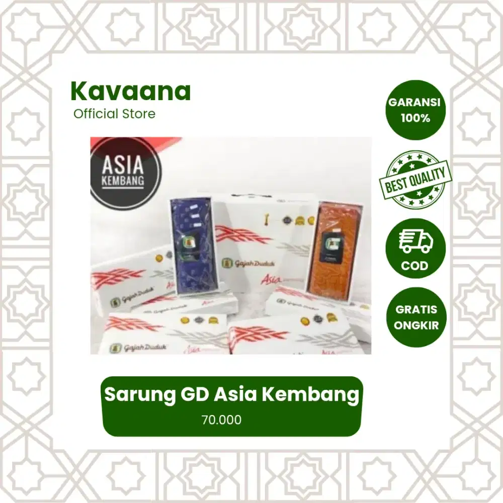 Sarung GD Asia Nusantara Kembang | Sarung Gajah Duduk