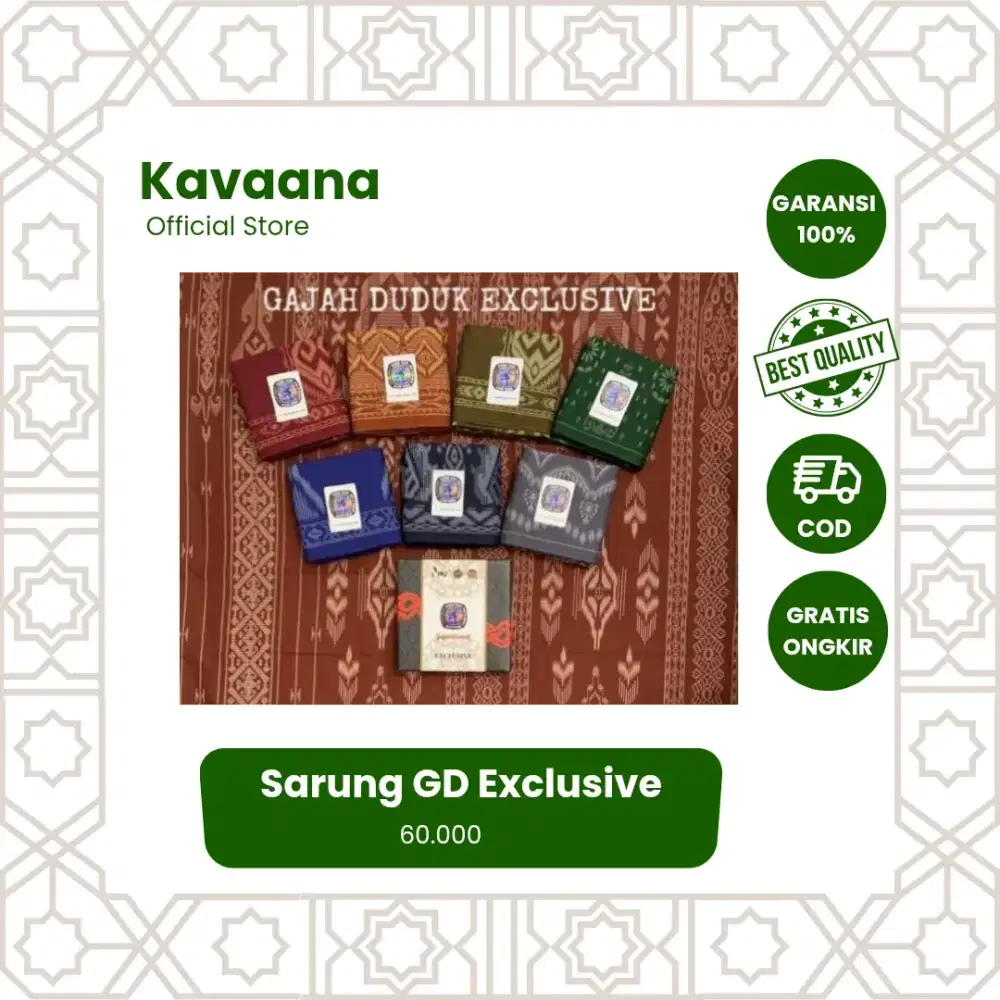 Sarung Tenun GD Exclusive | Sarung Gajah Duduk