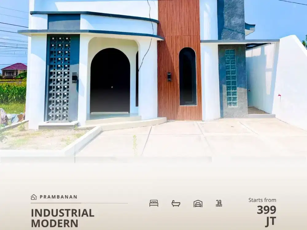 Jual Hunian Nyaman Industrial Modern 300 Jutaan Tipe 45 Dekat Stasiun Srowot