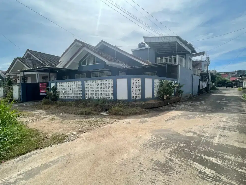 SEWA RUMAH FULL FURNISH POSISI HOOK KOMPLEK TIRTA LESTARI KENTEN PALEMBANG