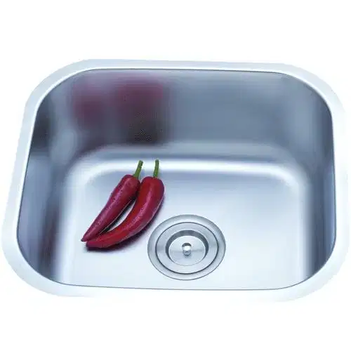 DELIZIA 44cm FIETA Under-mount Kitchen Sink, Stainless Steel