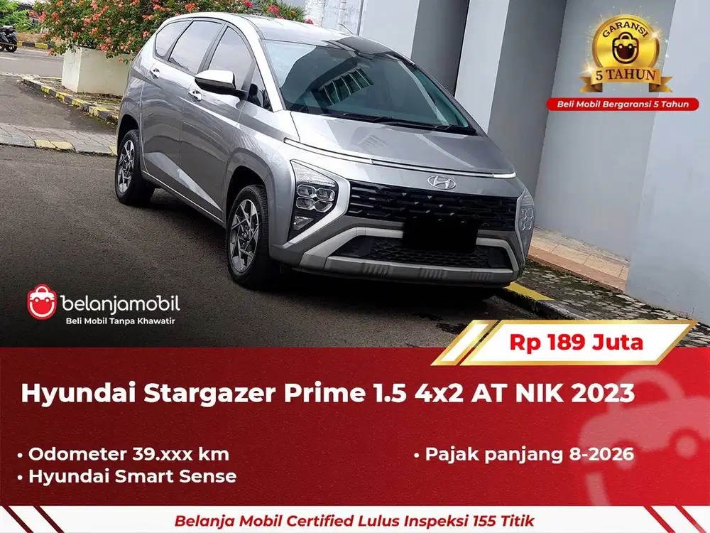 [ GARANSI 5TH ] Hyundai Stargazer Prime 1.5 4x2 AT 2023/2024