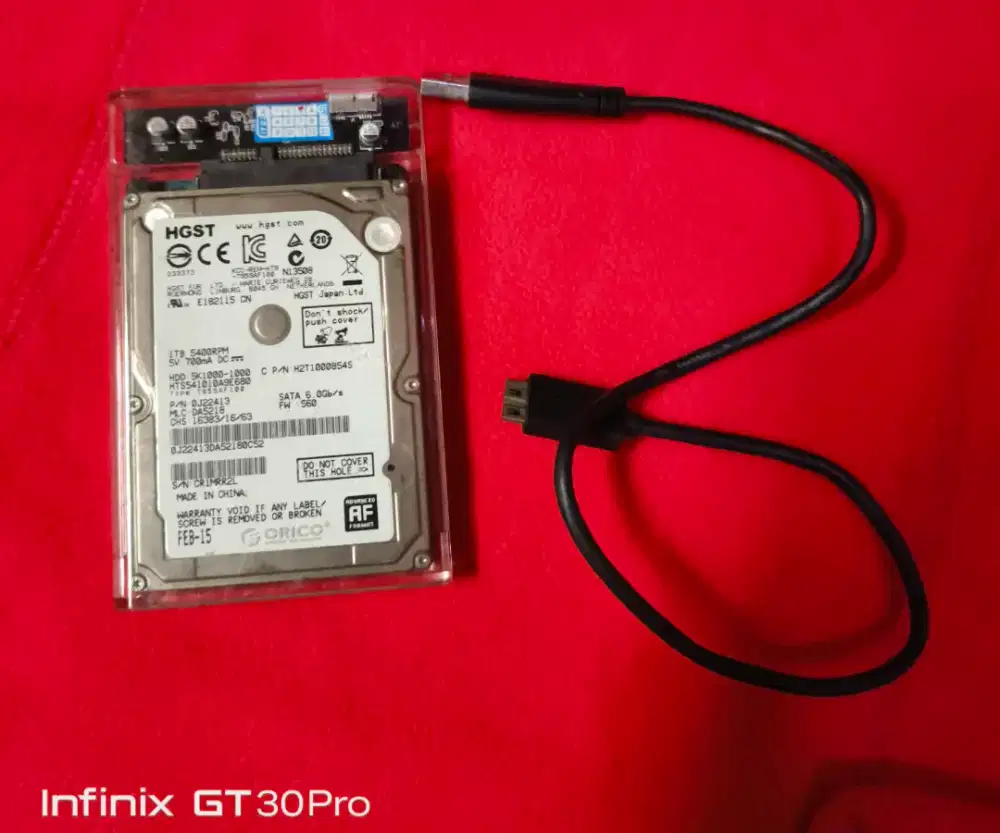 Hardisk External 1TB Hitachi Normal Sentinel 100%