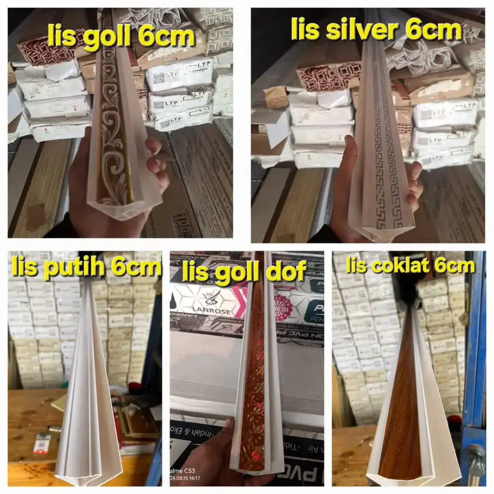 Menjual lis plafon PVC