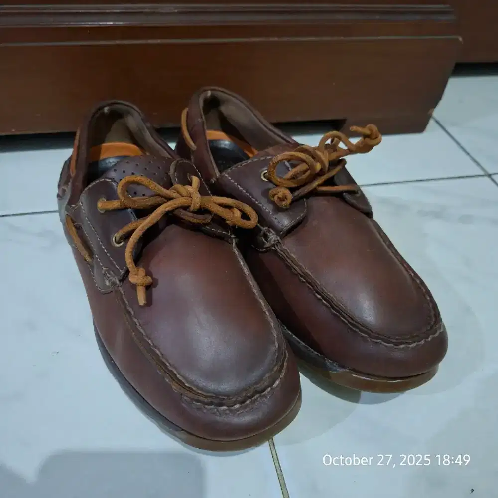 second sepatu clarks loafer kulit