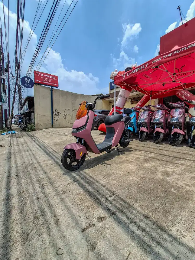 Sepeda listrik Uwinfly M60L Pink battery lithium awet bertahun tahun