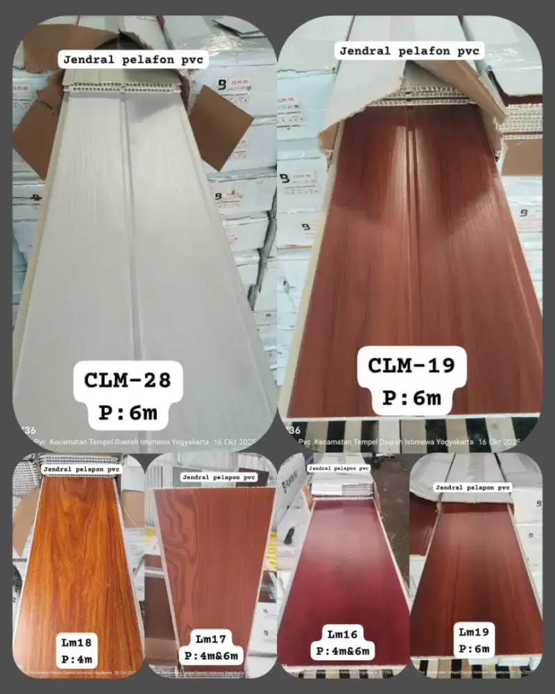 Plafon PVC Laminet dop 8miil murah bisa cod