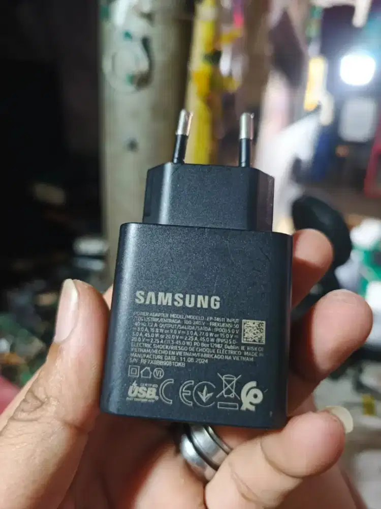 Kepala charger samsung 45watt original model baru super fast charging