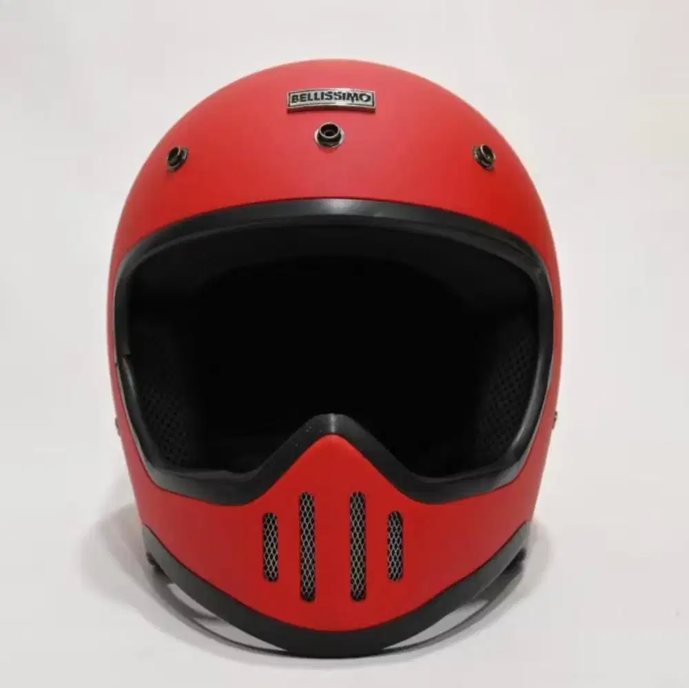 BELLISIMO HELMET CAFERACER FULL FACE - Red Doff