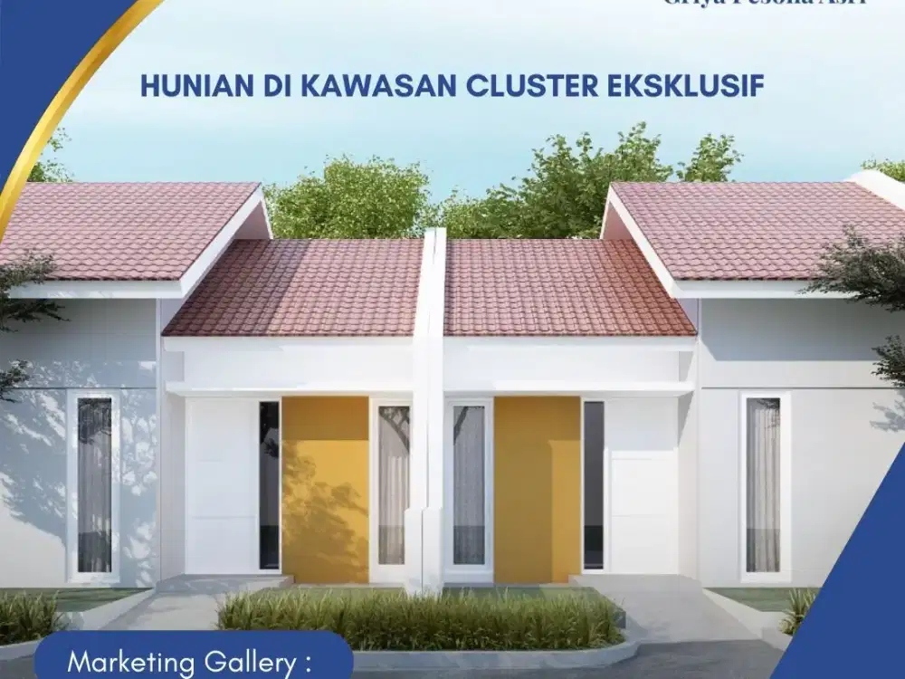 Rumah 1 Lantai di Kawasan Cluster Eksklusif  Tipe 30/72 di Tuntang