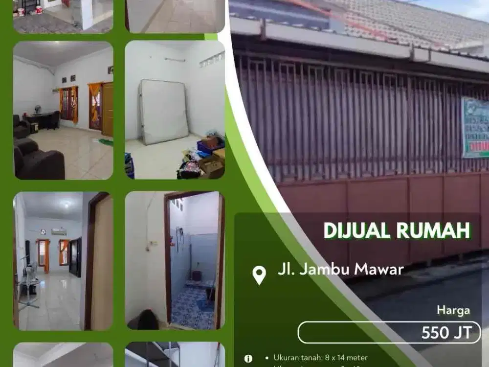 Dijual Rumah Jalan Jambu Mawar Pekanbaru Siap Huni
