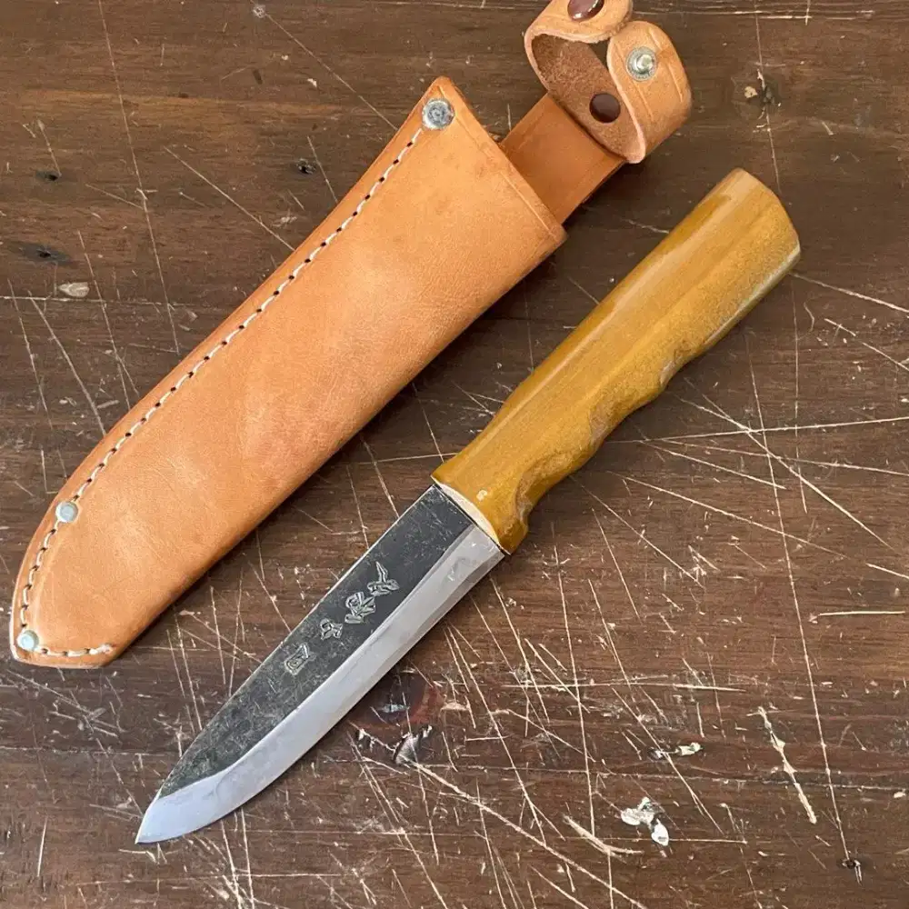 Master Yamagata Bussan Pisau Japan Hunting Knife Baja Puma Kolektor