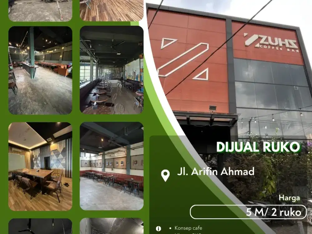 Dijual Ruko Gandeng 2 Arifin Ahmad Siap Usaha Best Deal!
