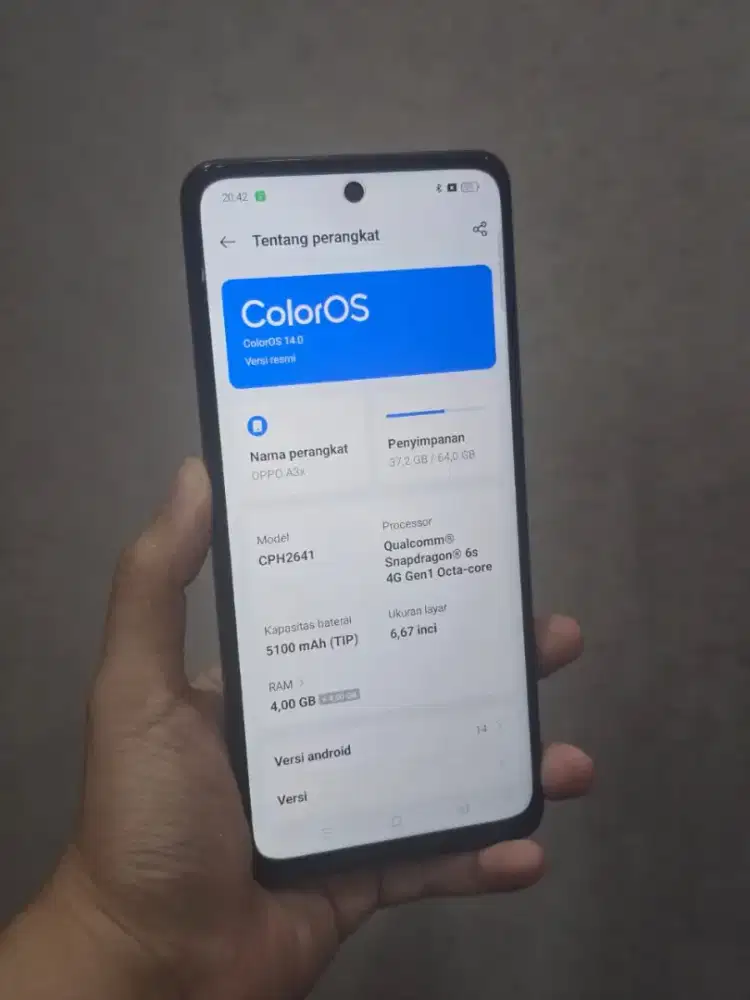 Second Oppo A3x 4+4/64GB