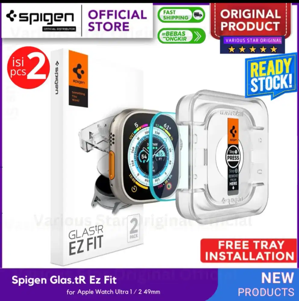 Screen Protector Apple Watch Ultra 1/2 49mm Spigen Tempered Glass