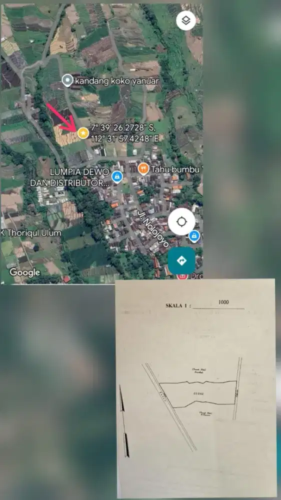 DIJUAL LAHAN DI JL NOLOJOYO PACET MOJOKERTO LOKASI STRATEGIS