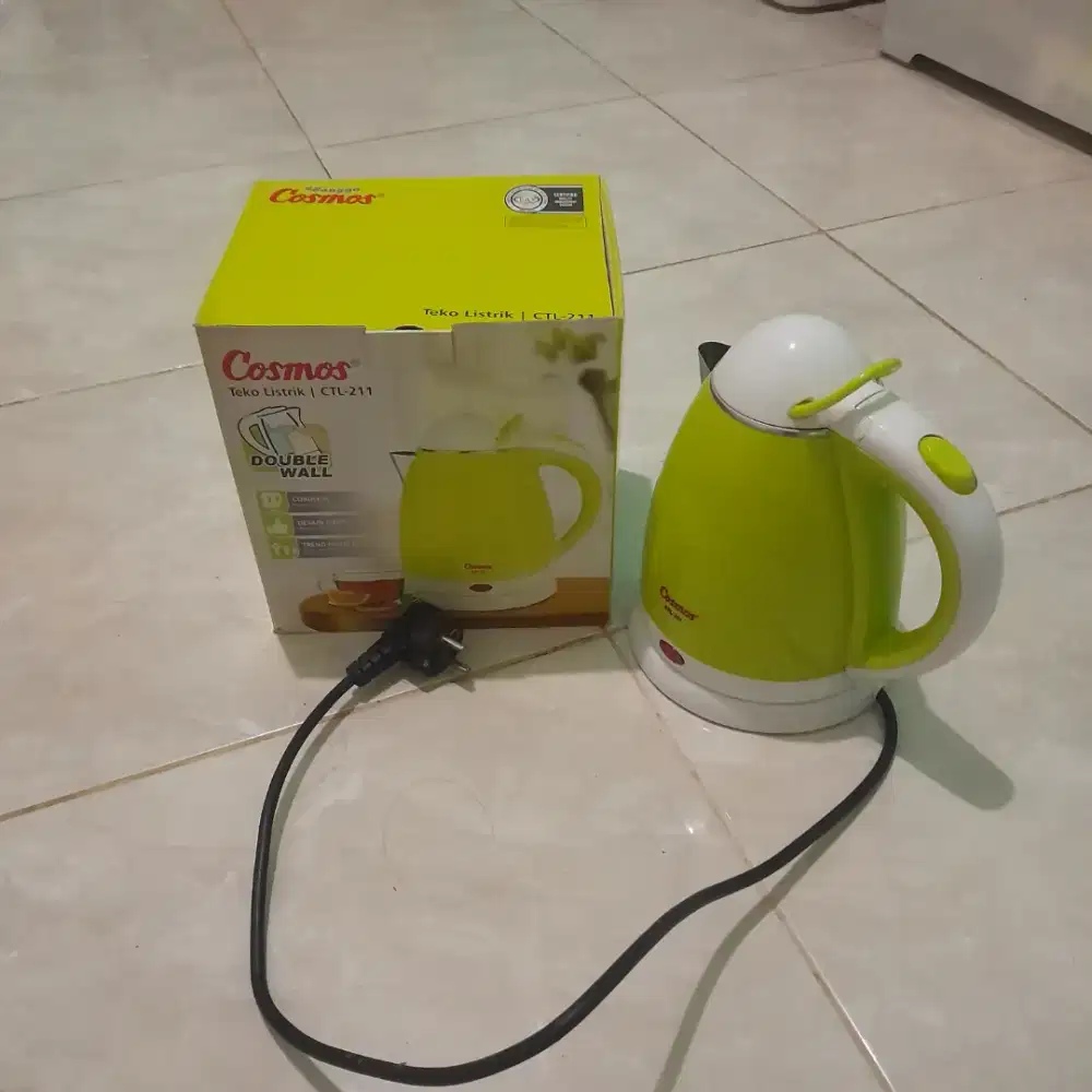 COSMOS KETTLE Listrik CTL-211/Pemanas air 0,8 liter MasihGARANSI RESMI