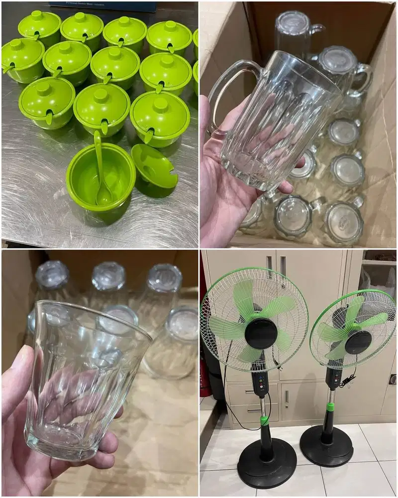 PIRING MAKAN MANGKOK GELAS CANTIK KACA BLENDER KOMPOR DLL CAFE WARKOP