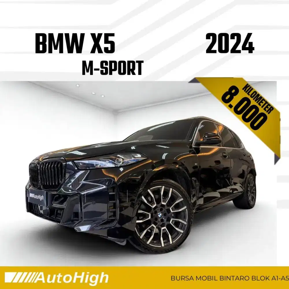 DP10% [Km8.000] X5 M-Sport 2024 Black Reg 2025 #AUTOHIGH