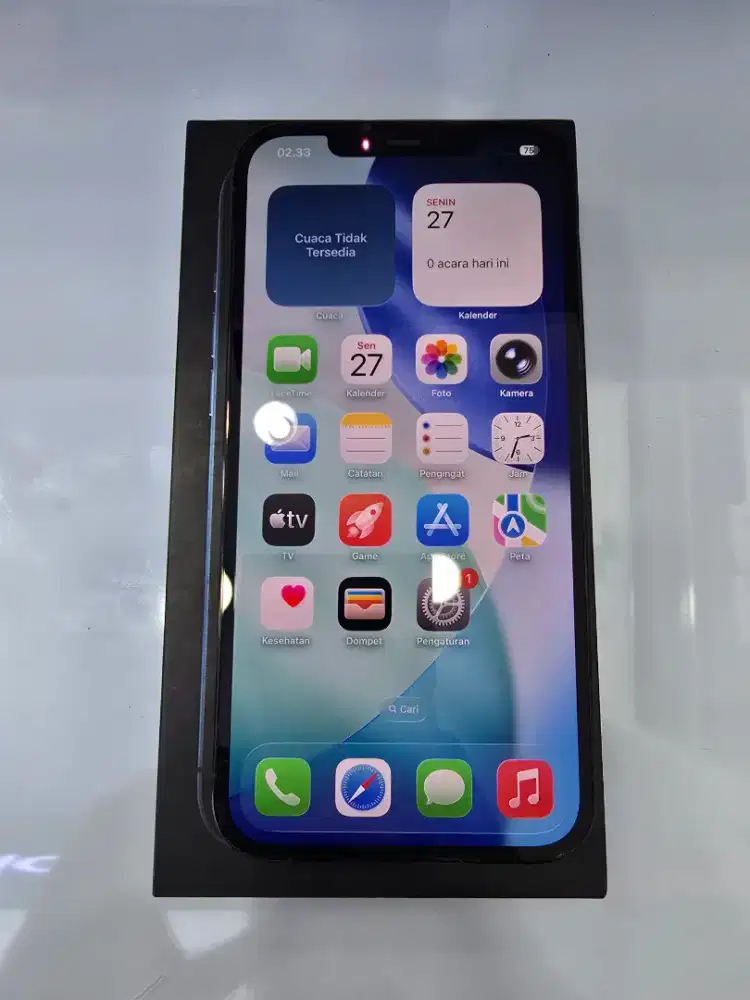 Ip 12 Pro Max 256Gb Dual sim Blue Ex Garansi Inter Beacukai -MasterCom