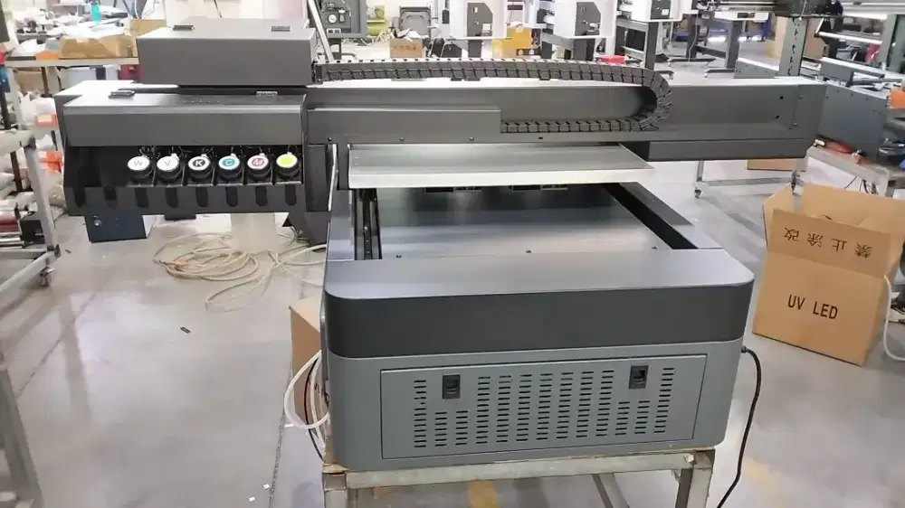 Mesin UV printer flatbed 6090 double i3200 baru jual BU mau upgrade