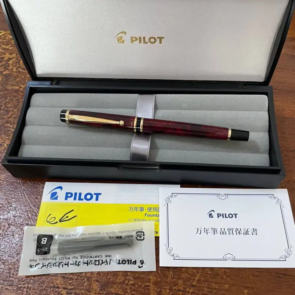 Pilot Grance Fountain Pen Pulpen Mewah 14K Japan