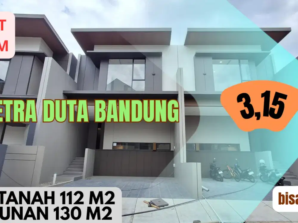 rumah cantik siap huni di setraduta bandung dekat tol pasteur harga nego
