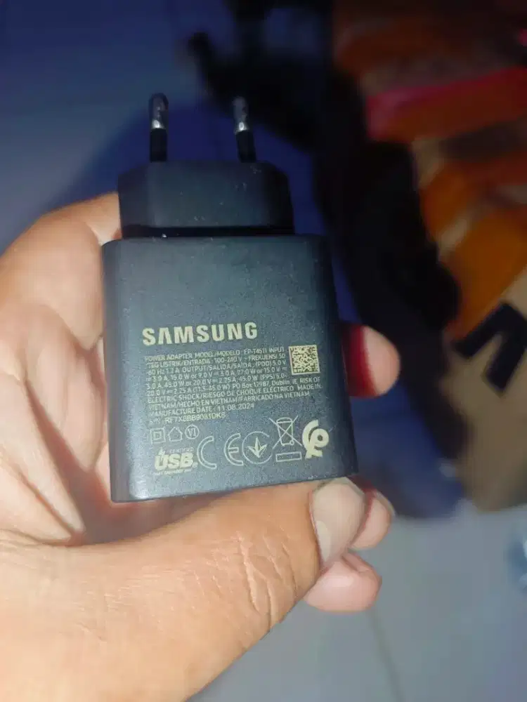 Kepala charger samsung 45watt original super fast charging terbaru