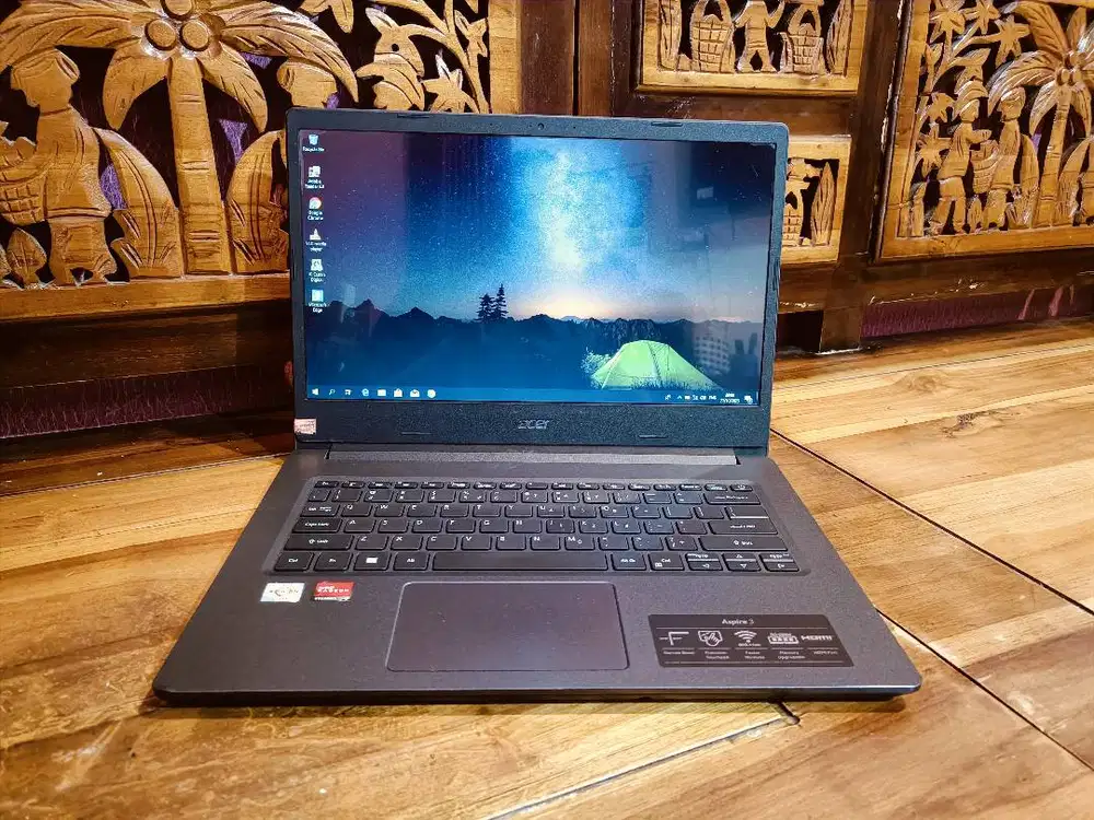 Laptop Acer Aspire 3 AMD Athlon 3050U Segel Baterai 5 Jam