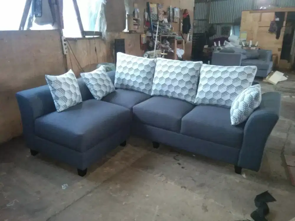 Sofa L santai murah modern terbaru
