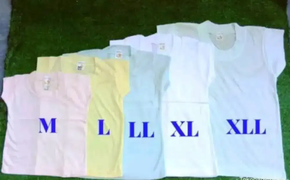 Kaos oblong anak bhn 100% katun merk mimi love