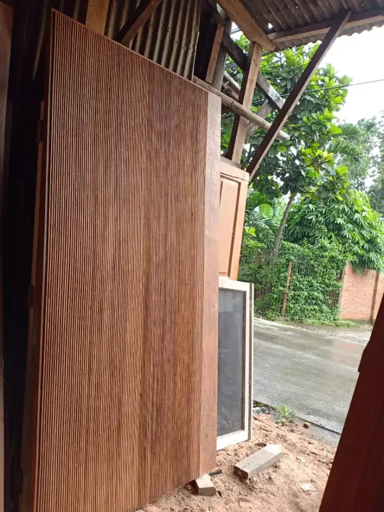 pintu kayu jati ulin merbau bangkirai dan kamper samarinda bagus