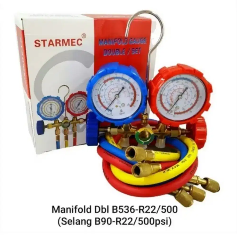 Alat ukur Testing manifold AC double multi R 22