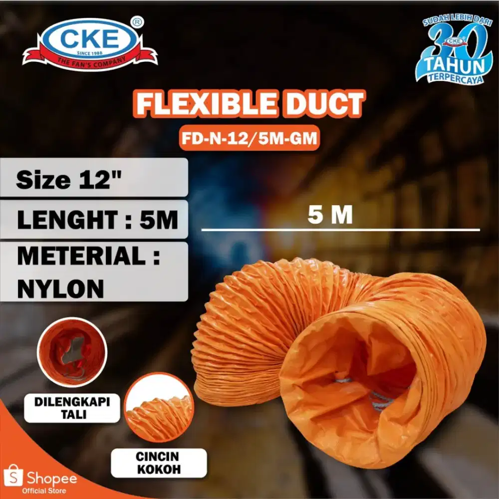 12 inch flexible duct selang blower ventilator