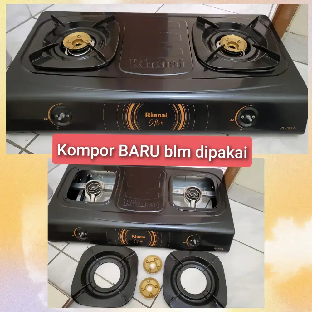 Kompor Rinai BARU blm dipakai, dus tidak ada dan barang lain