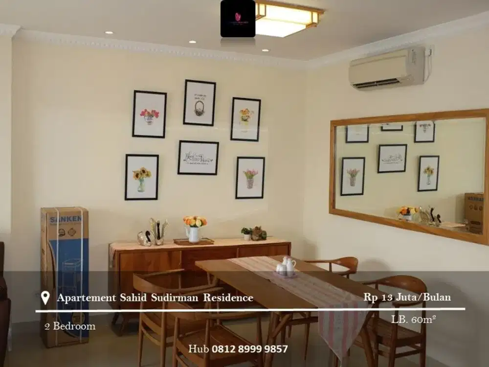 Disewakan Apartement Sahid Sudirman Residence High Floor 2BR Full Furnished