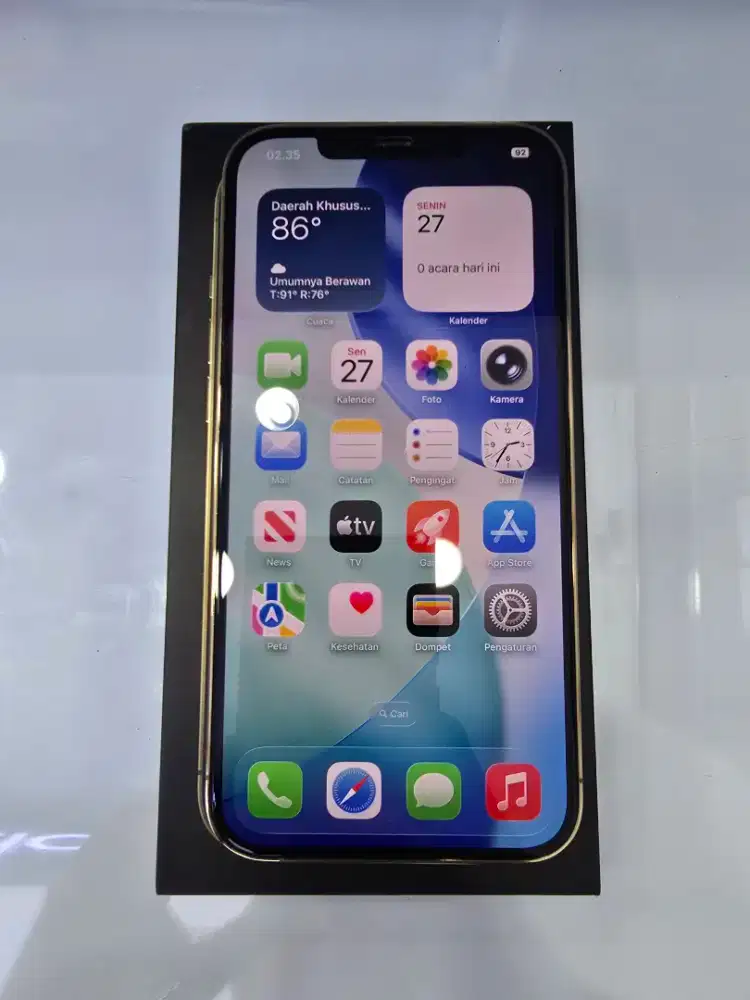 Ip 12 Pro Max 256Gb Dual sim Gold Ex Garansi Inter Beacukai -MasterCom