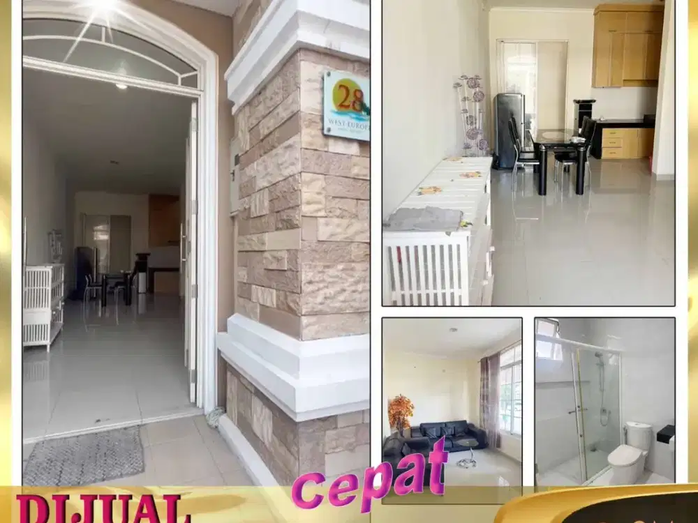 DIJUAL MURAH RUMAH 2 LANTAI 6 X 15 GREENLAKE CITY JAKARTA BARAT