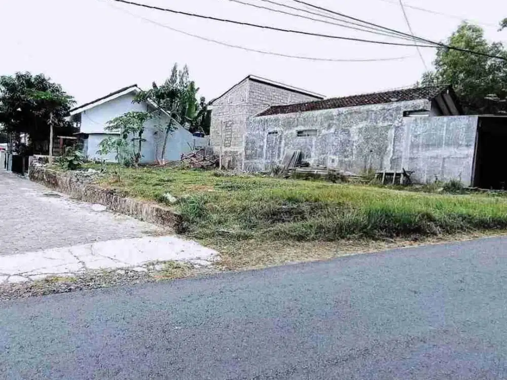 Dekat RS PKU Gamping, Tanah Dijual Tepi Aspal Lebar, Cocok U/ Usaha, Nyaman U/ Hunian