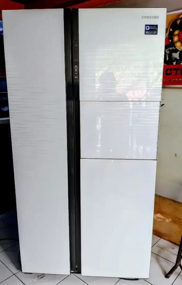 Kulkas Samsung Side by Side Glass