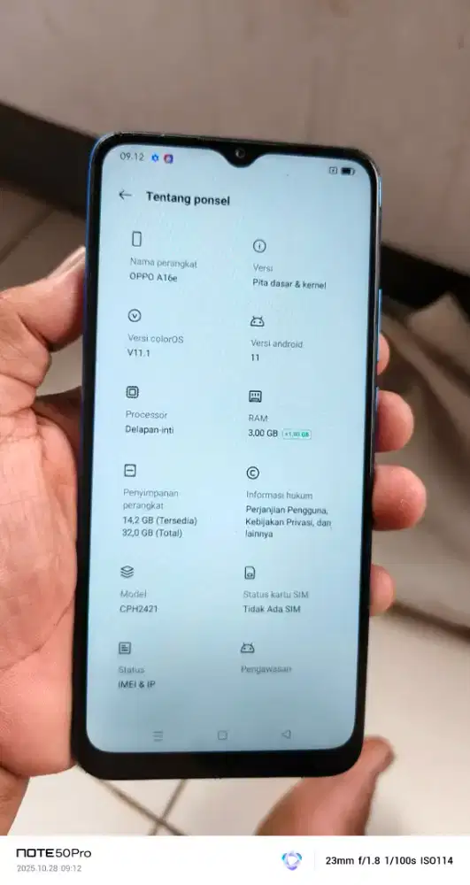 Opo  a16e resmi   3/32 lecet pmkyan ja