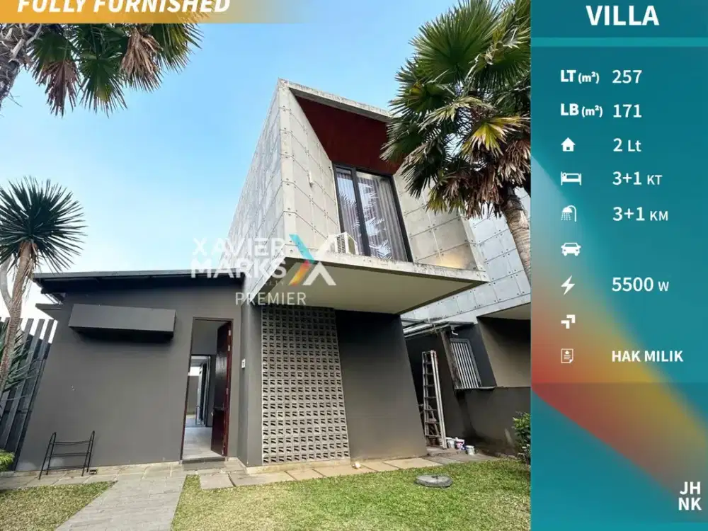 Dijual Villa Furnish Dekat Tempat Wisata di Kingspark Batu Malang