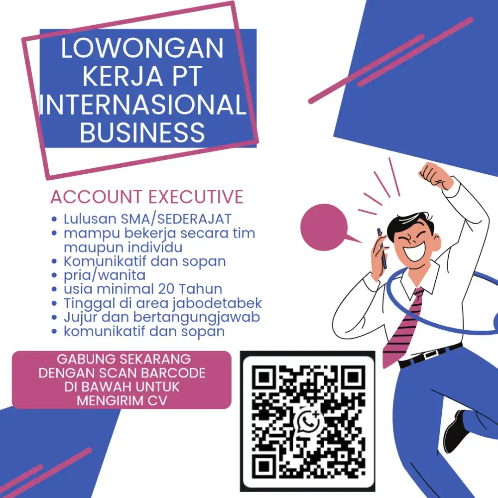 Operator telfon dan account executive