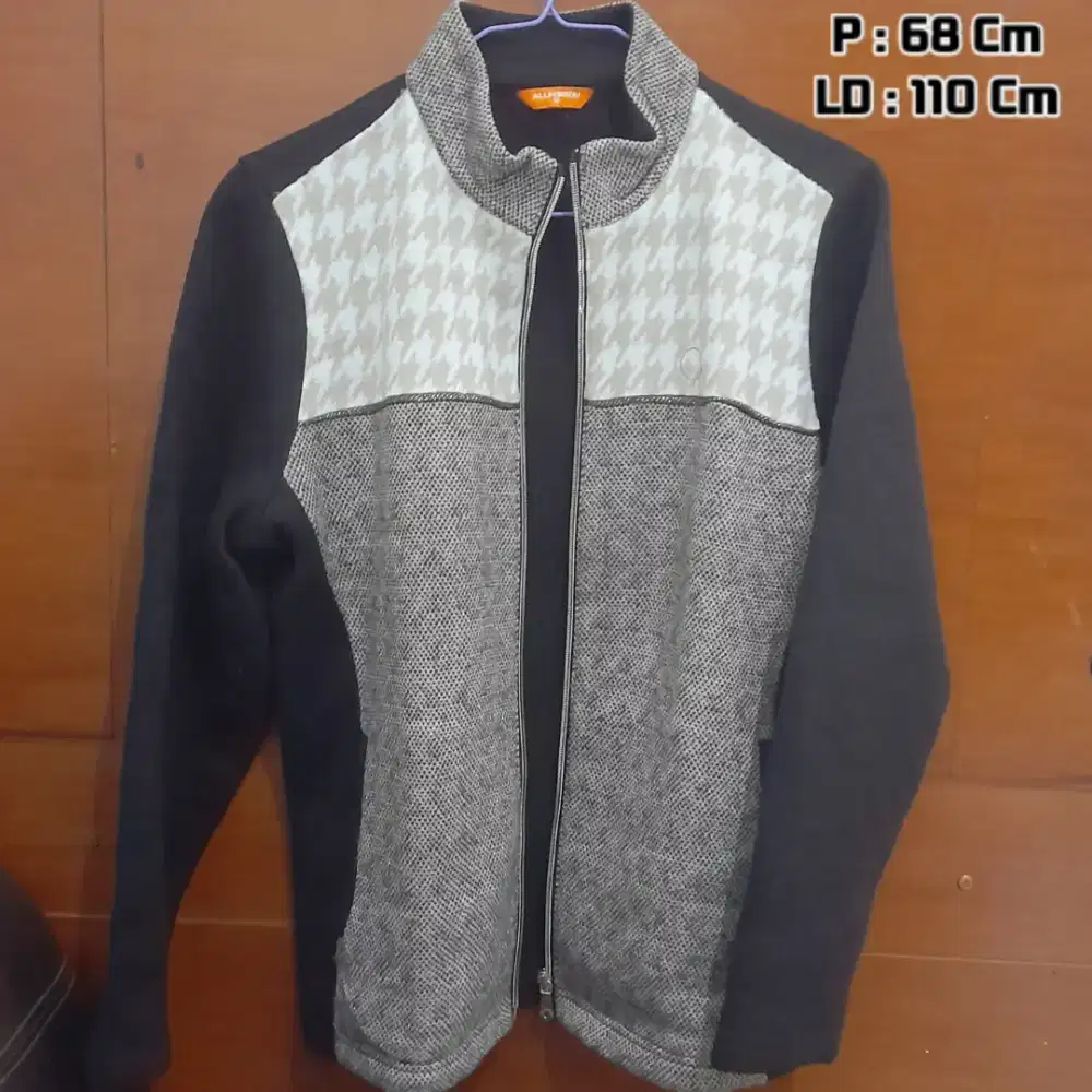 Jaket Pria ALLFORYOU Katun Kombinasi Tebal Original