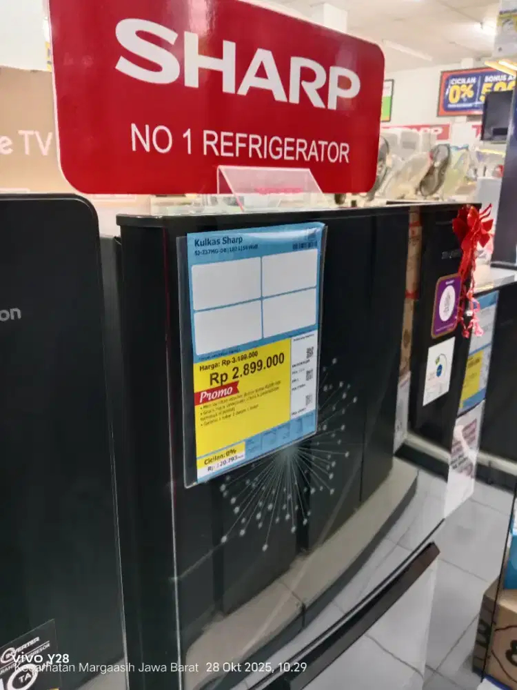 kulkas sharp 187L 59 wat