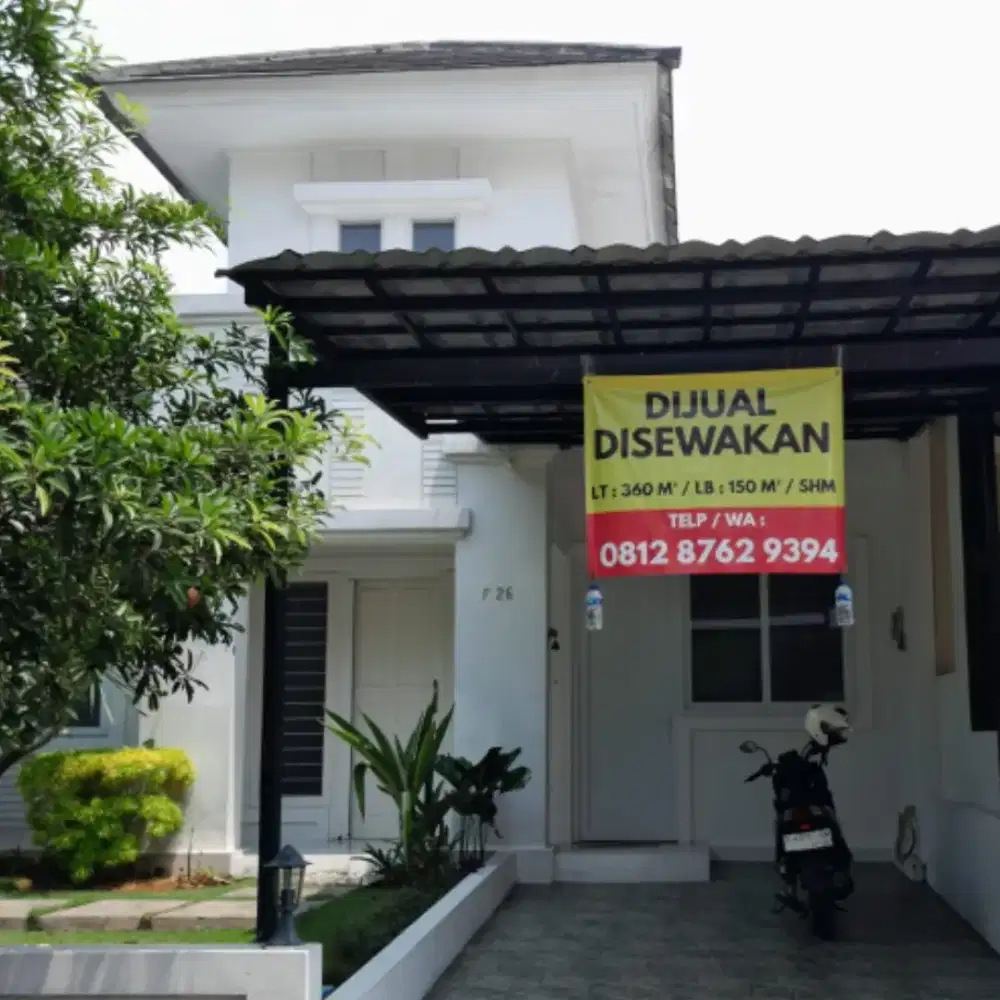 DIJUAL RUMAH CLUSTER BAHAMA KOTA DELTAMAS (2 KAVLING, NEGO) LT. 360 M²